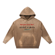 Load image into Gallery viewer, Vintage Washed Frayed Fleece “let your river flow” Hoodie
