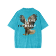Load image into Gallery viewer, Signature “braveheart” Snow Washed Kids' T-Shirt

