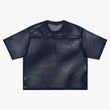 Load image into Gallery viewer, Women Signature “flow” See-through Boxy Net T-Shirt
