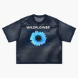 Load image into Gallery viewer, Signature “wildflower” See-through Boxy Net T-Shirt
