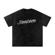 Load image into Gallery viewer, Men Signature “live” Snow Washed Oversized Cotton T-Shirt
