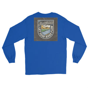 Men " let your river flow" Long Sleeve Shirt