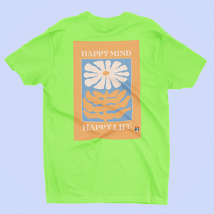 “happy mind”  “happy life” T-shirt
