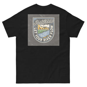 Men "let your river flow" tee