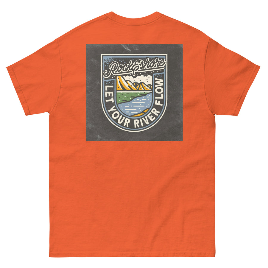 Men "let your river flow" tee