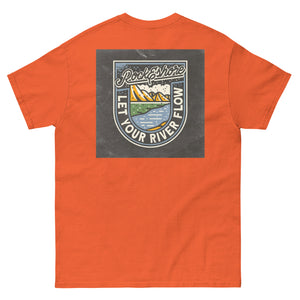 Men "let your river flow" tee