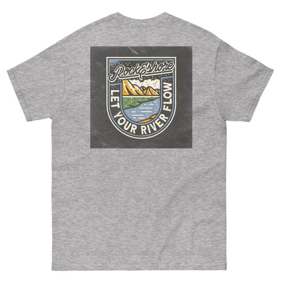 Men "let your river flow" tee