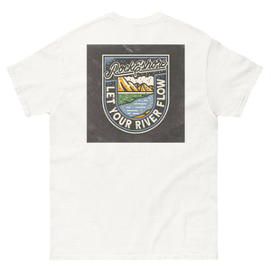 Men "let your river flow" tee