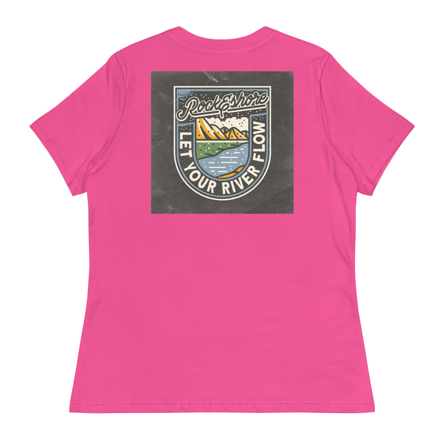 women "let your river flow" tee