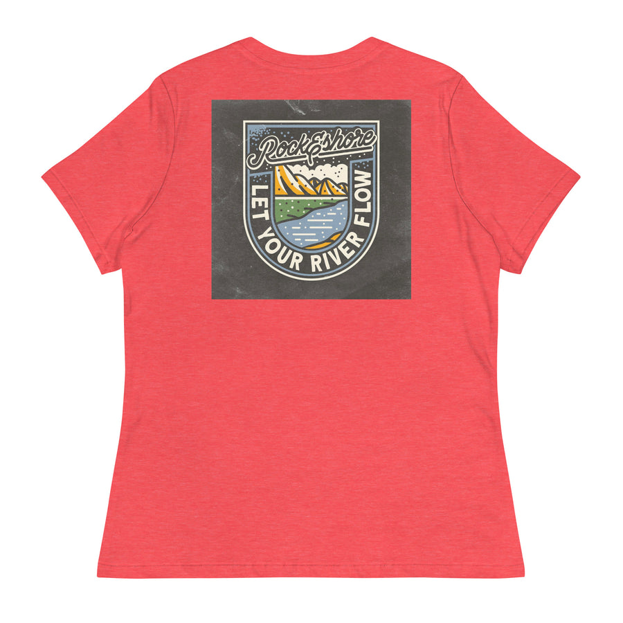 women "let your river flow" tee