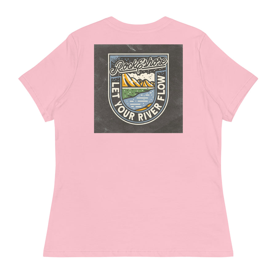 women "let your river flow" tee