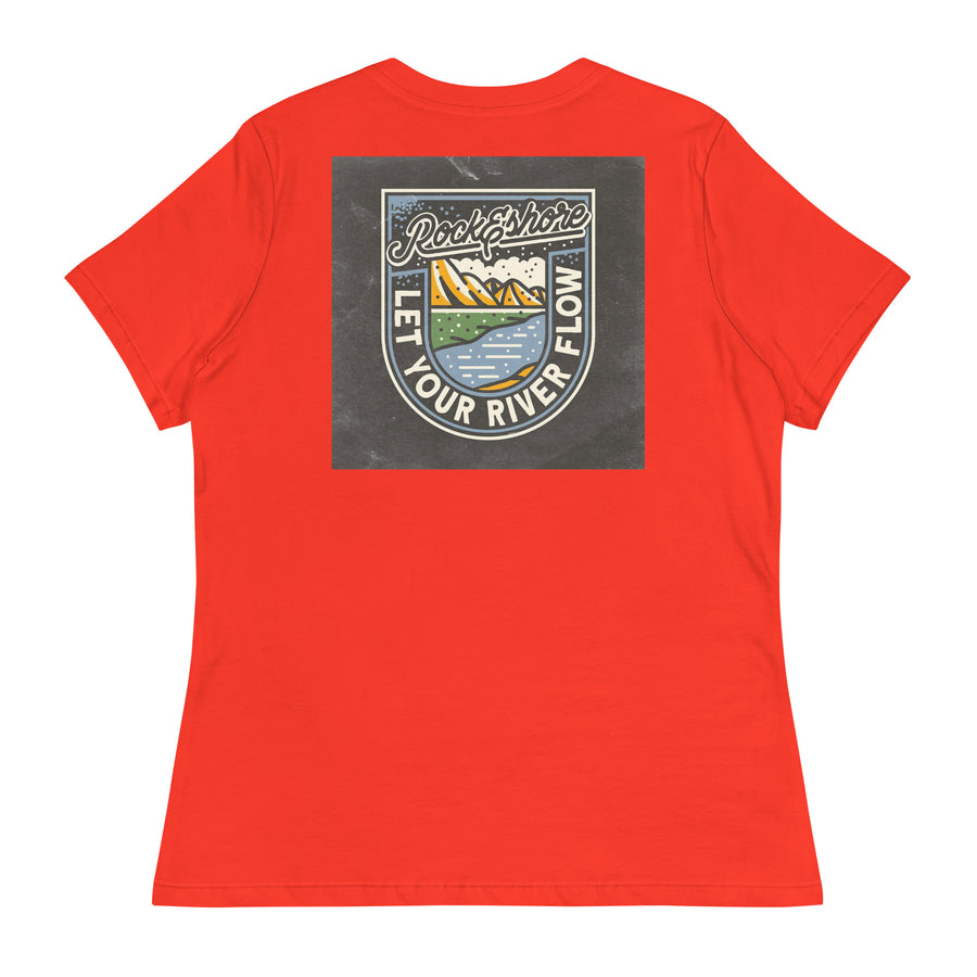 women "let your river flow" tee