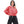 Load image into Gallery viewer, Pocket logo Women’s runner Pink cropped windbreaker
