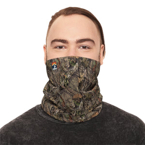 true leaf winter neck gaiter with Drawstring