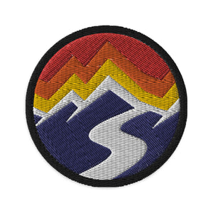 Rock&shore embroidery patch